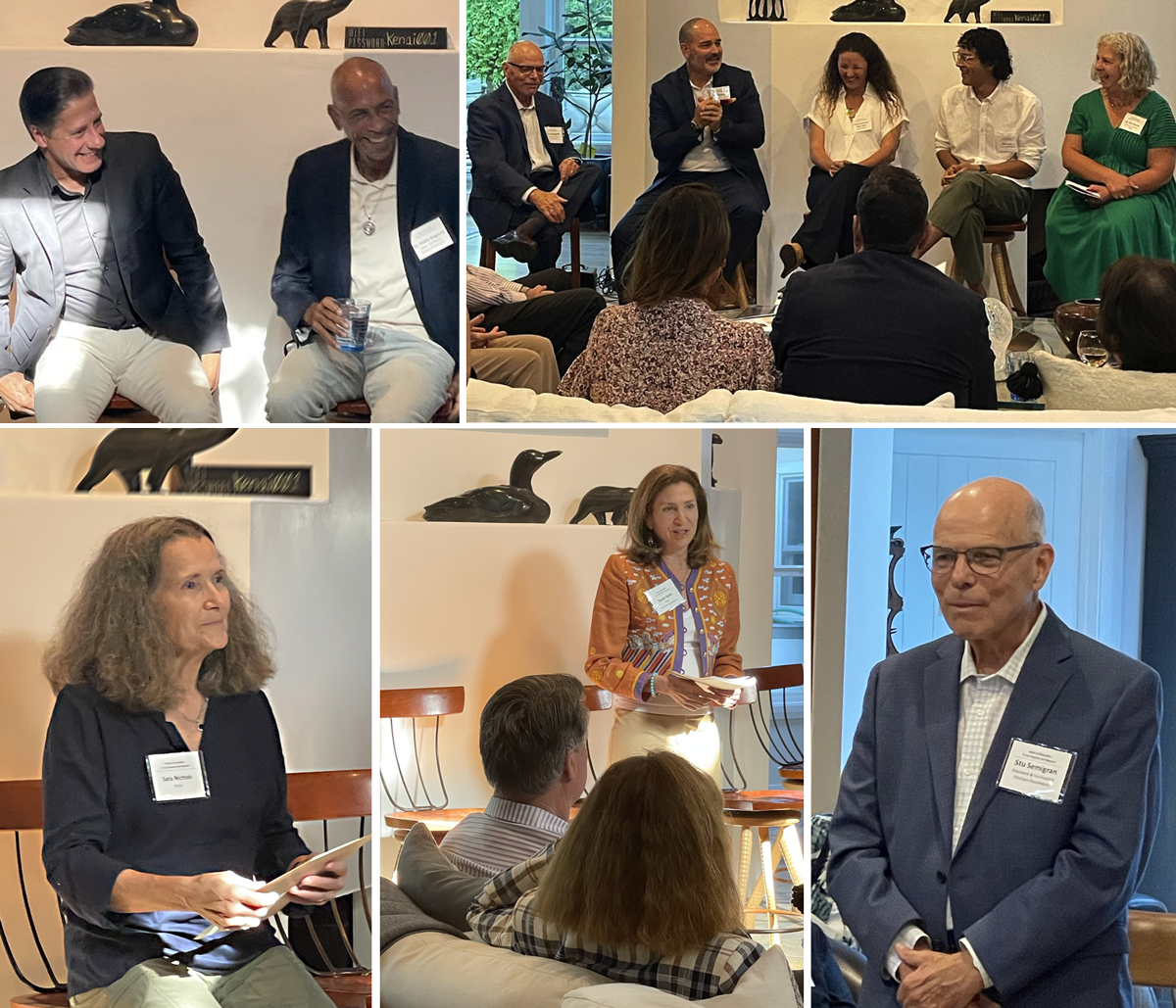   Top row, left to right:  Superintendent Alberto M. Carvalho, Dr. Pedro Noguera; Stu Semigran, José Navarro, Emily Cummins-Polk, Alex Perez, Ana Ponce;  Bottom row, left to right:  Sara Nichols; Susan Saltz; Stu Semigran 