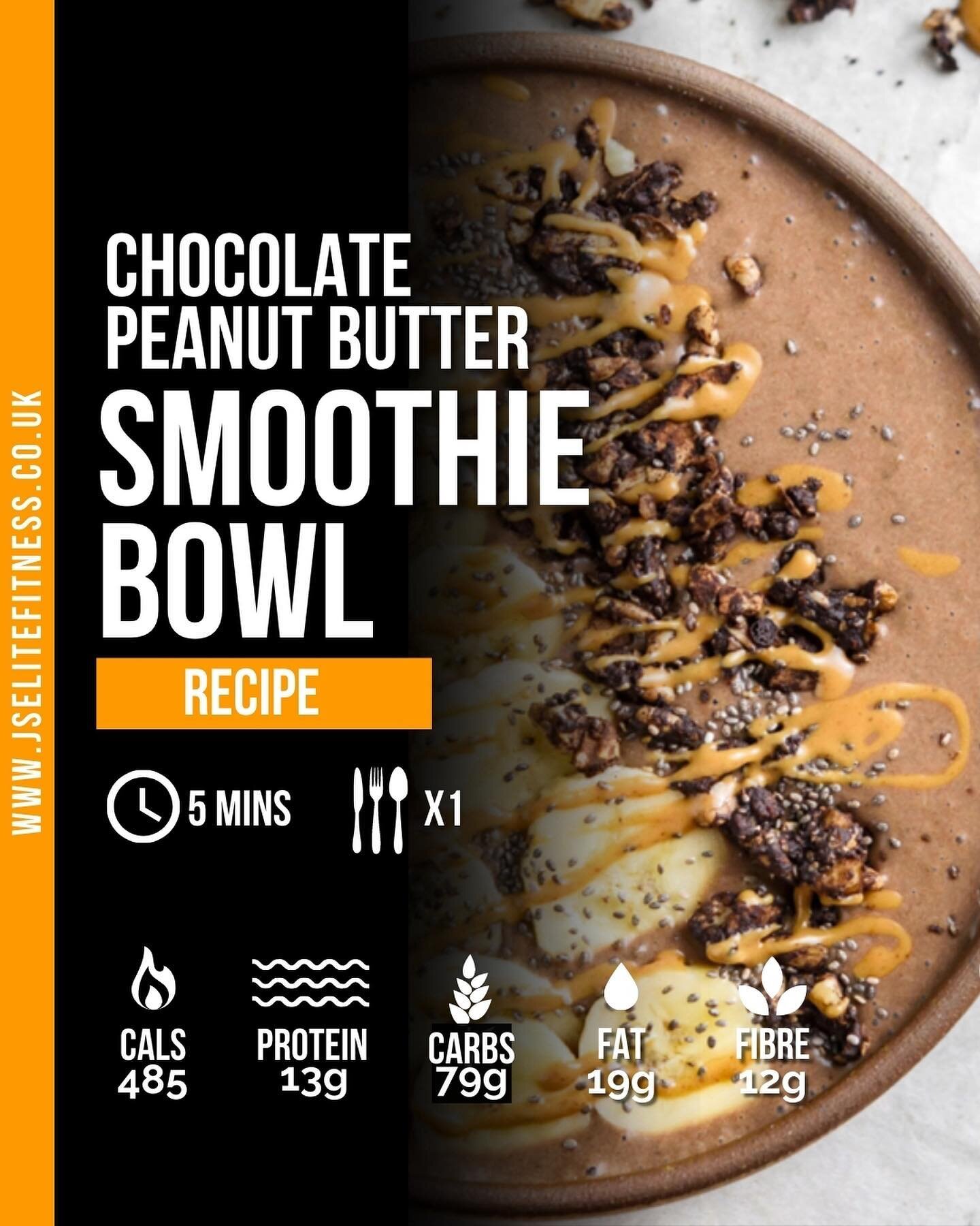 𝗛𝗶𝘁 𝗦𝗮𝘃𝗲 &amp; 𝗘𝗻𝗷𝗼𝘆 𝗟𝗮𝘁𝗲𝗿 🥣 ⁣
⁣
Stuck on ideas for breakfast? ⁣
⁣
Then why don&rsquo;t you give this smoothie bowl a go? ⁣
⁣
Simple, quick &amp; easy to make, and will keep hunger at bay for longer than your typical bowl of cereal 