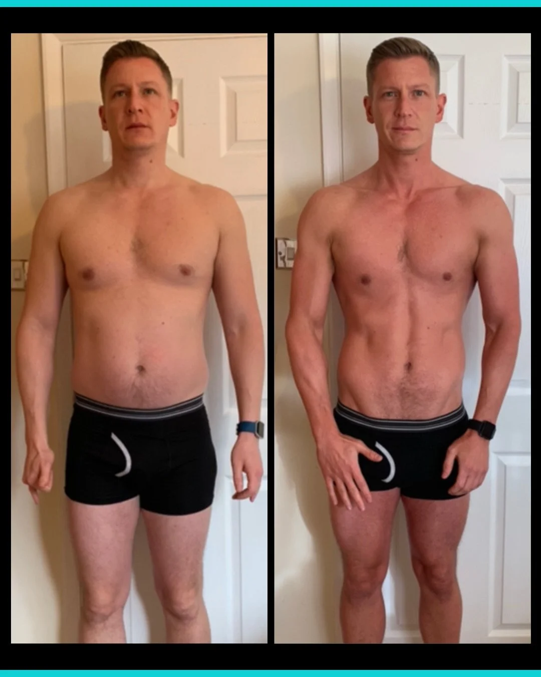 I&rsquo;ve been coaching men through body transformations for 10 years.

These photos are from 7 years ago.

At the time, I was a coach for an 8 week transformation programme called GF8 alongside running my own coaching business.

And this client&rsq