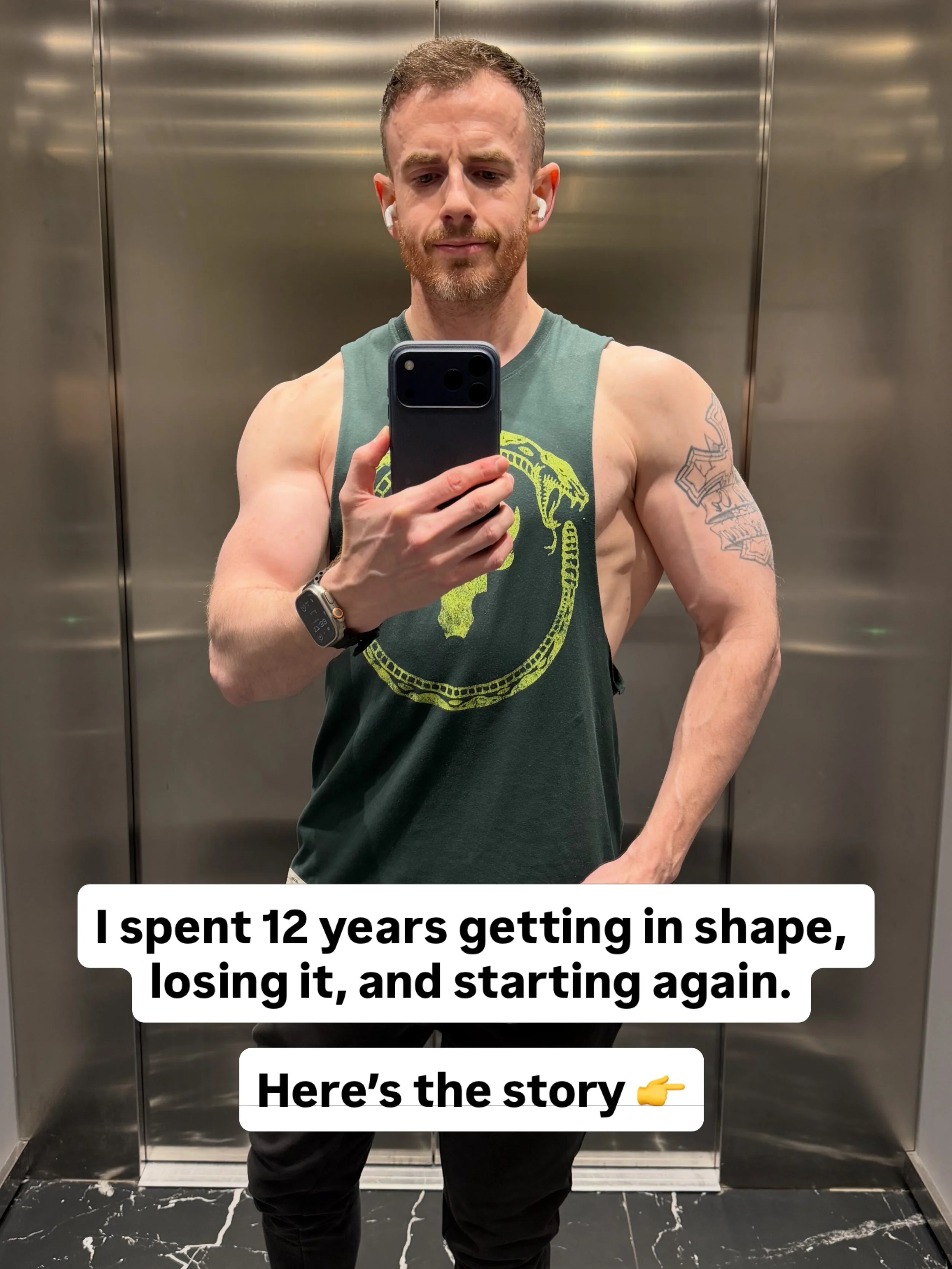 I used to be really good at getting in shape for a short period of time.

The problem was, I was also really good at undoing it afterwards.

For years, I thought that was normal.

You get motivated, go all in, train harder, eat cleaner and make progr