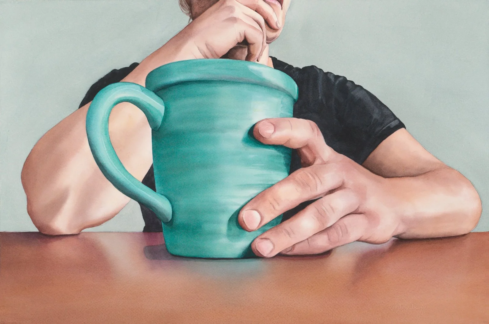 Waiting •  12" x 20" • Unframed • Available ($480)