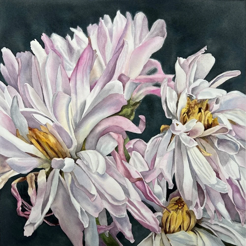 Moment From an Arrangement III• 12" x 12" • Unframed • Available ($410)