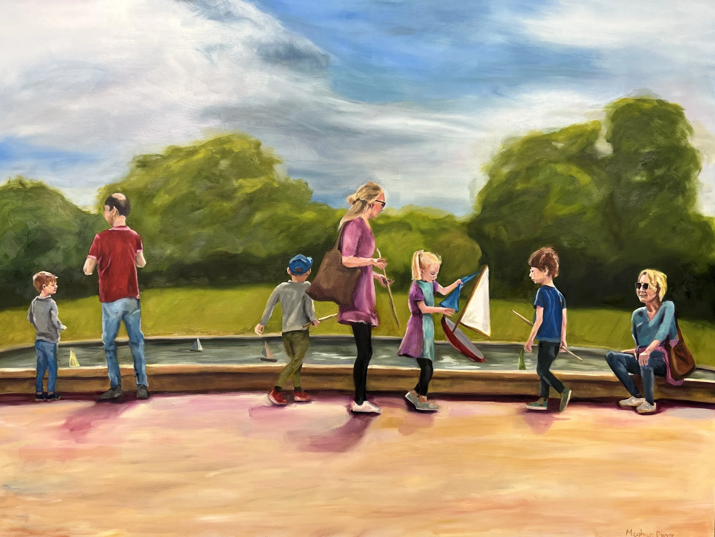 Childish Armada • Oil on Cradled Panel • 30 x 40 • Unframed • Available