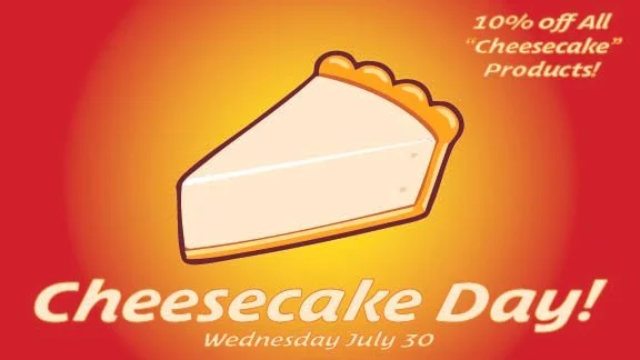 10% Off Cheesecake Products!