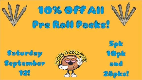 10% Off All Pre Roll Packs