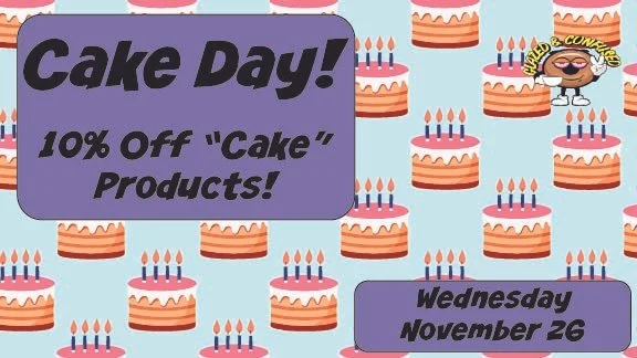 10% off "Cake" products!