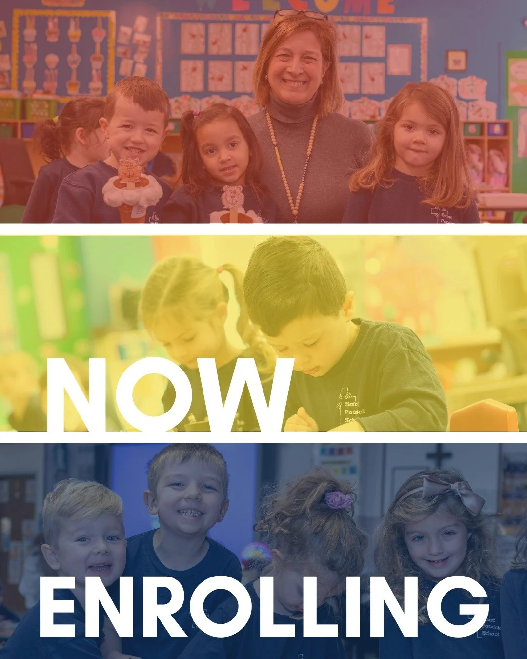 Saint Patrick School is now enrolling in all grades from PreK3 through Grade 8! Schedule a tour today to see all there is to love about St. Pat's.

stpatrickschoolstoneham.org/tours