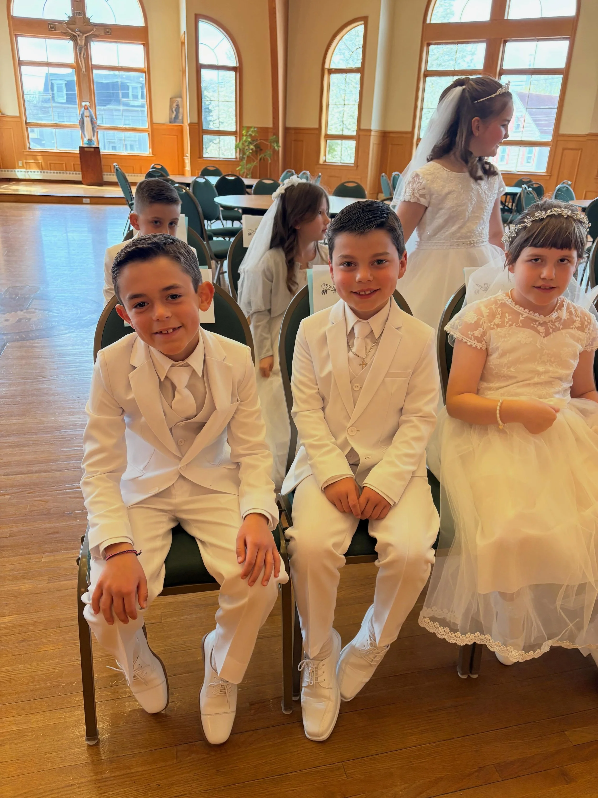 Congratulations to our second graders who celebrated their First Holy Communion! We are so proud!!

#stoneham #education #communion #catholic #community