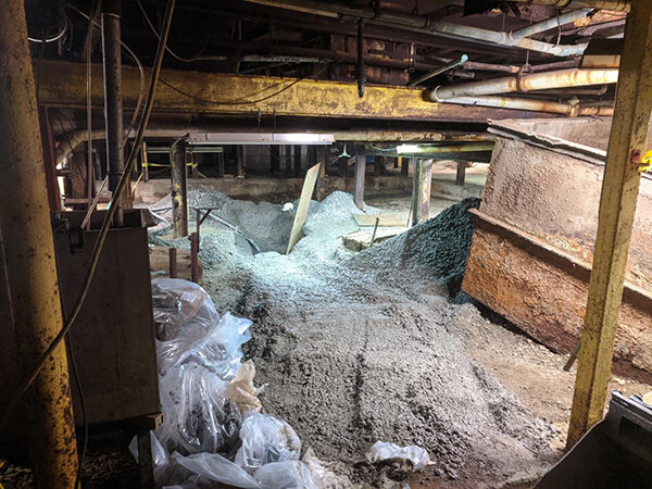 Continued excavation of 945 E. Ten Mile Road basement pit in 2019. Courtesy of U.S. EPA.