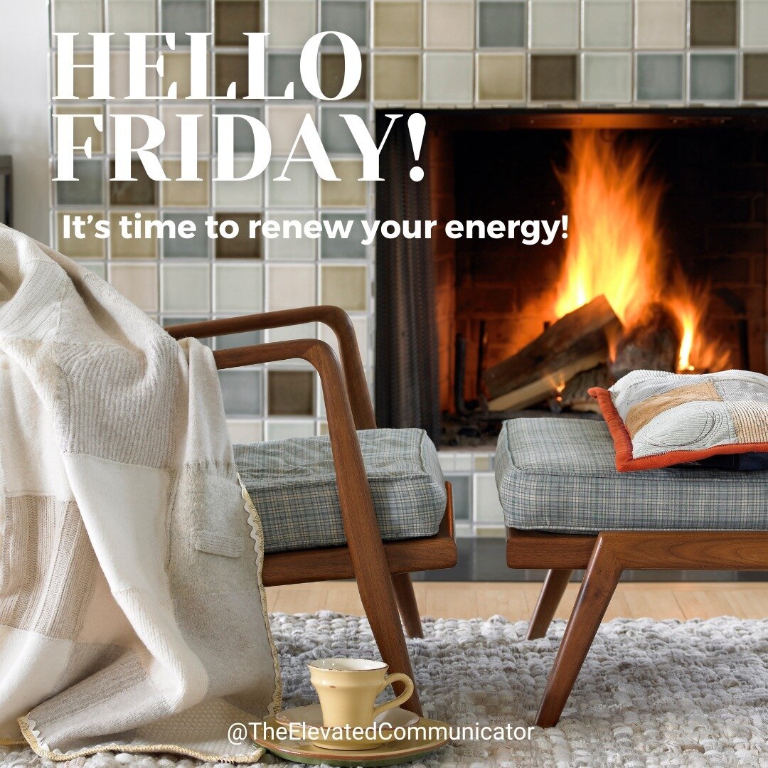 Hello Friday! 
As we roll into the weekend, let's make it a priority to renew our energy!

Remember, slowing down is a crucial part of the renewal process. Whether it's curling up with a good book, cooking something delicious and nutritious, or simpl