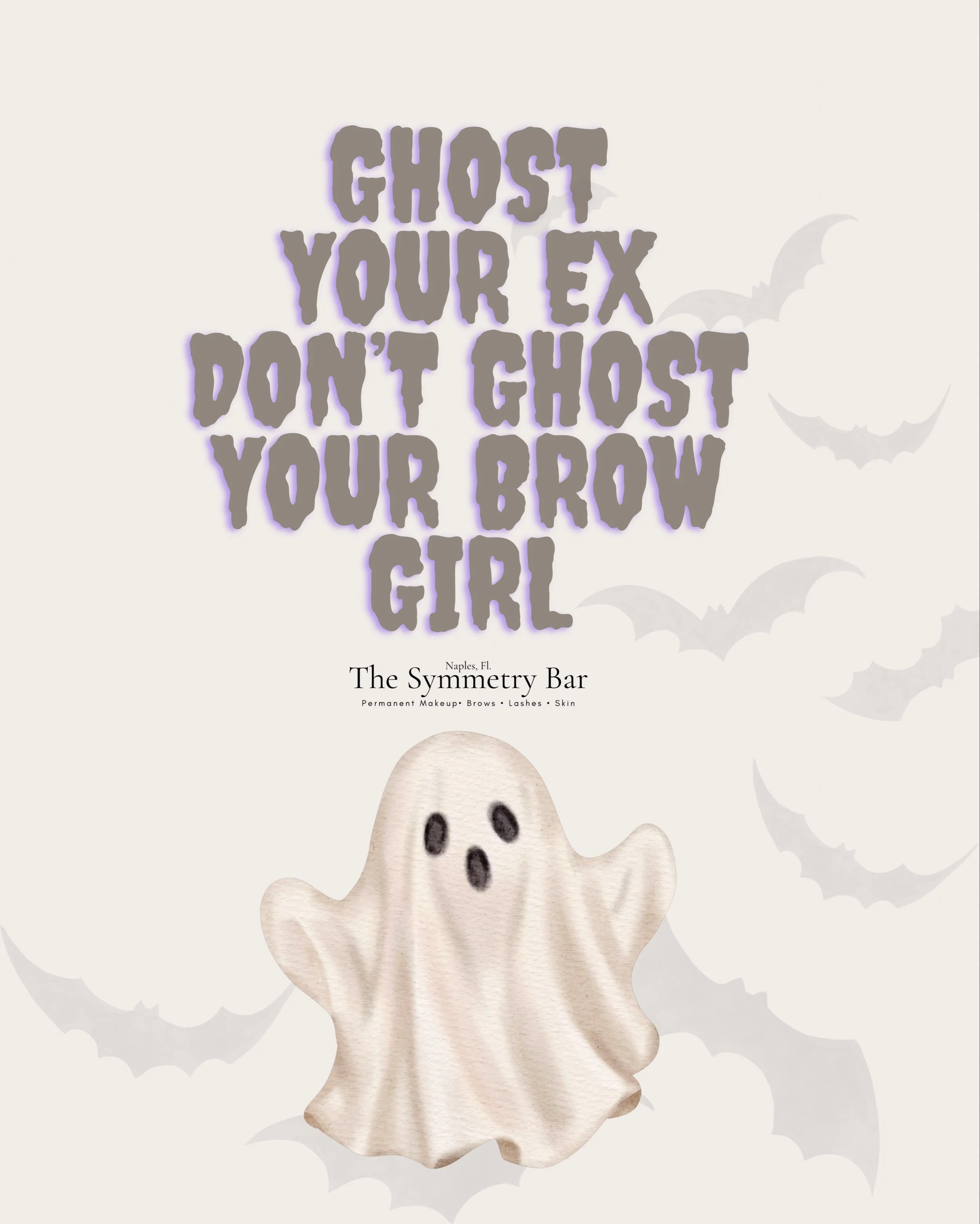 Don&rsquo;t forget to book your Brows ladies of the night! 👻 

May the costume be spooky, but not your brows!