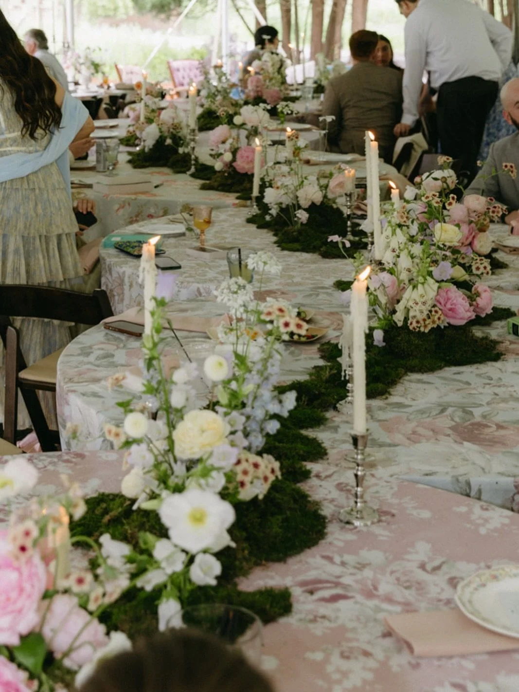 Feeling a little whimsy this morning thinking about Dacia and Nick&rsquo;s tented afternoon reception. 💫🪽🪉🌸🕊️🪺🦢🐛🩰🐝