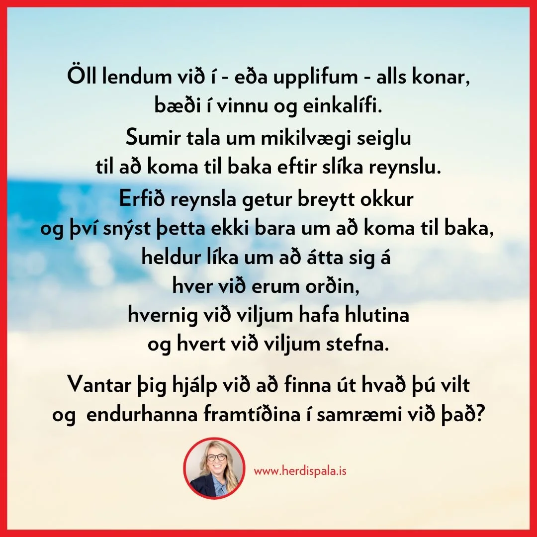 Seigla e&eth;a endurh&ouml;nnun - sj&aacute;lfsforysta er besta lei&eth;in til a&eth; komast &thorn;anga&eth; sem &thorn;&uacute; vilt stefna. #sjalfsforysta Meira inn &aacute; herdispala.is