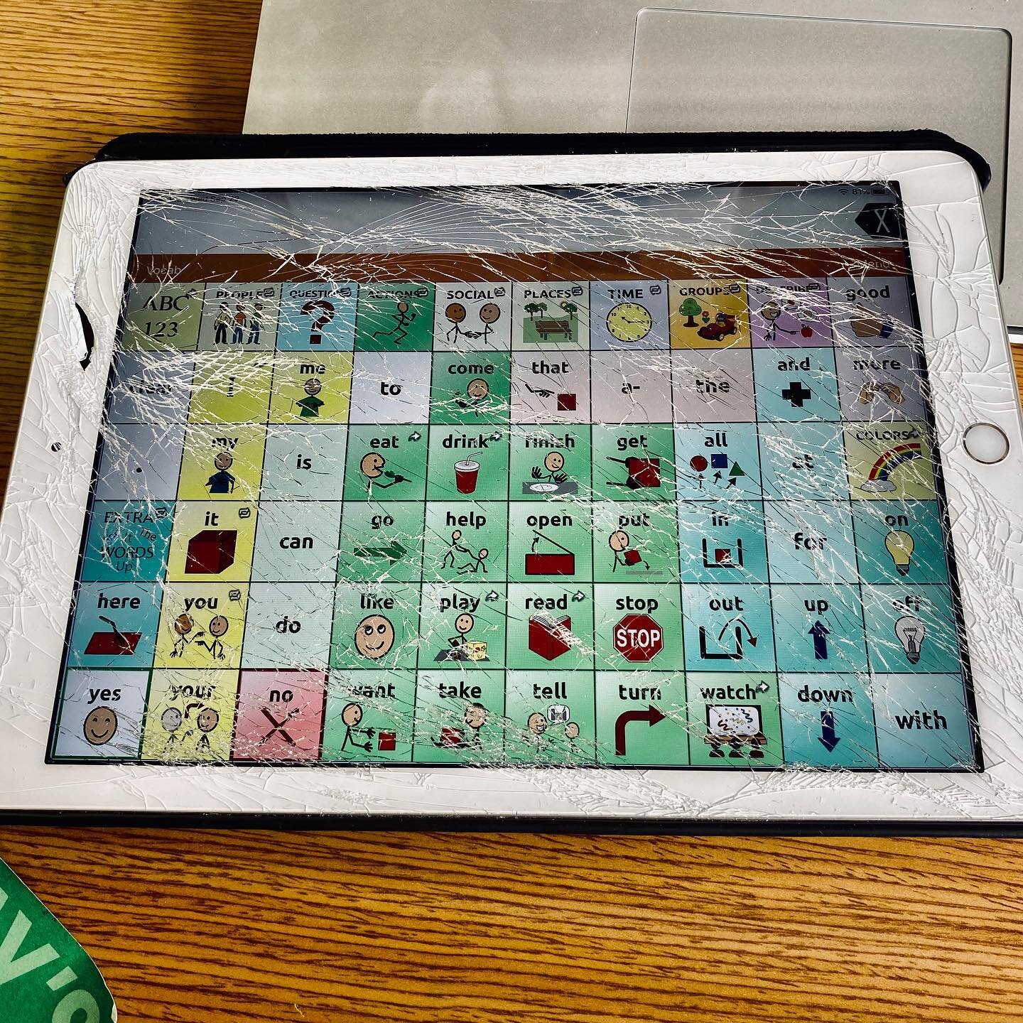 We&rsquo;re having a real AAC tragedy over here.  Also glass splinters are the actual worst.  The curious part is that no one seems to know how this happened. Doesn&rsquo;t matter - a well loved and well used system is bound to take some hard knocks.