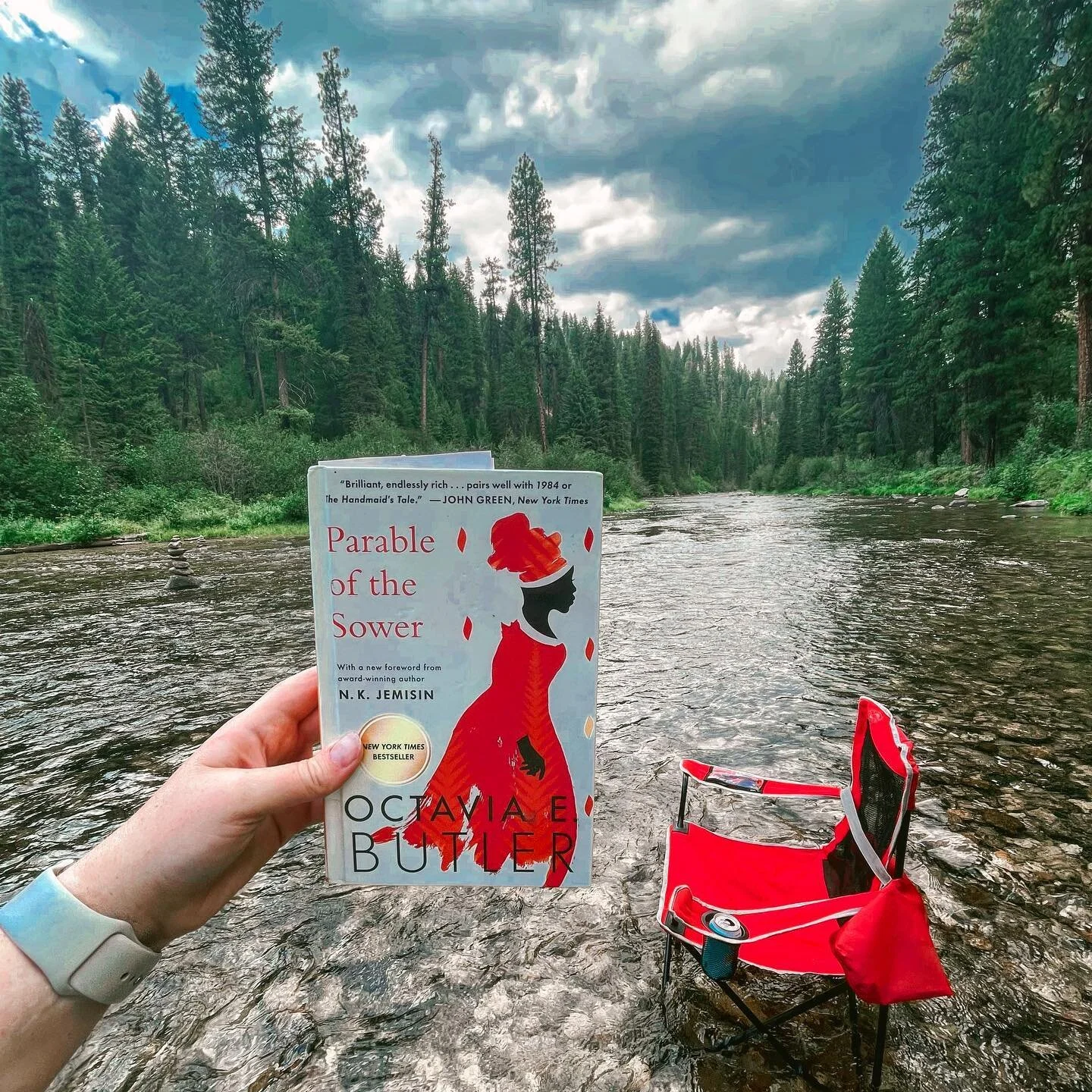 To me, [Parable of the Sower by Octavia Butler] felt a lot more like a ~warning~ than a sci-fi novel. It&rsquo;s wild that in 1993, Butler was imagining a &ldquo;future&rdquo; in 2025 that feels ~uncomfortably close~ to the future I&rsquo;m most terr