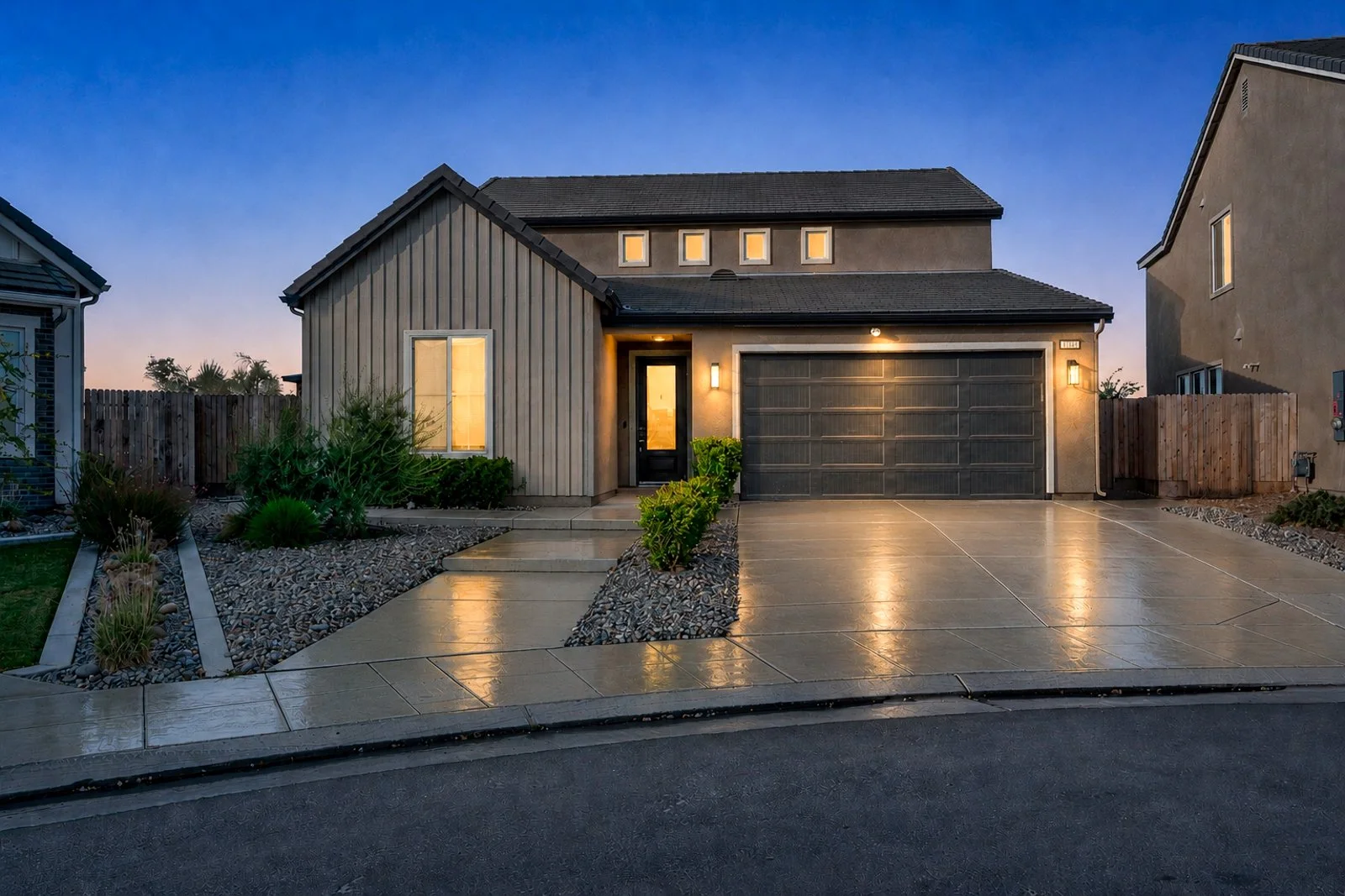 Central Valley twilight real estate photography