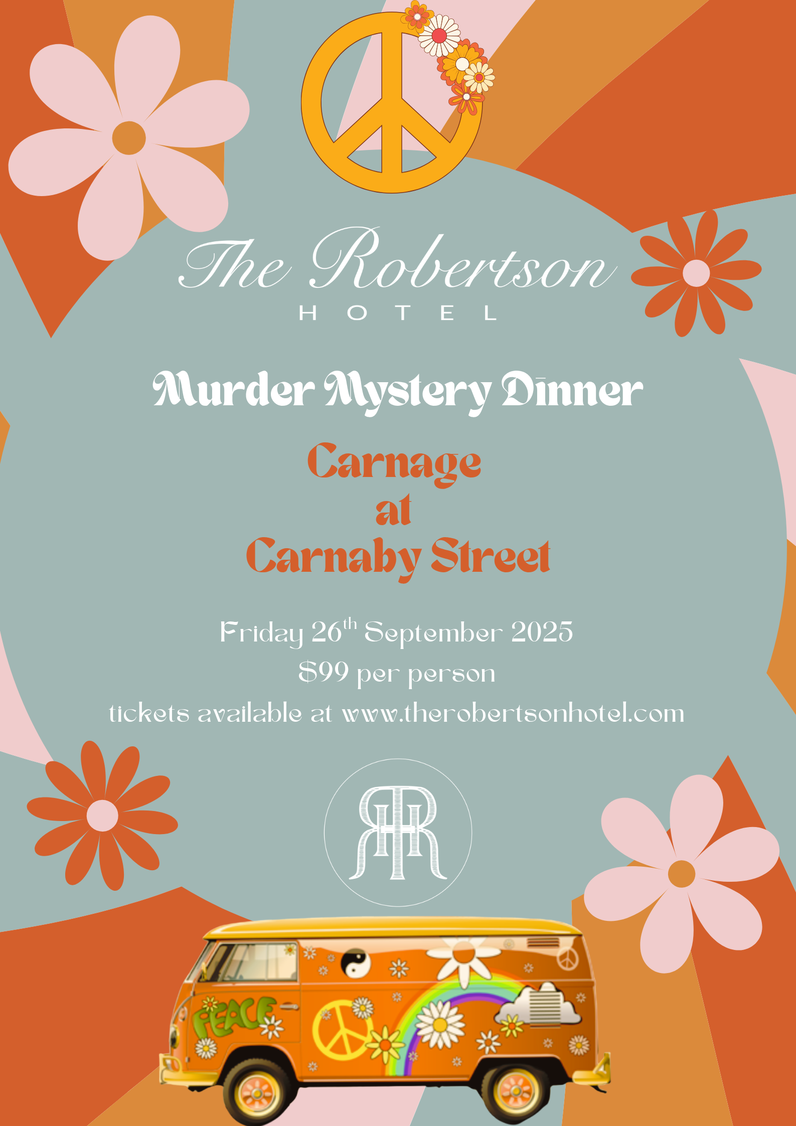 Murder Mystery Night - Carnage at Carnaby Street (60's Theme)