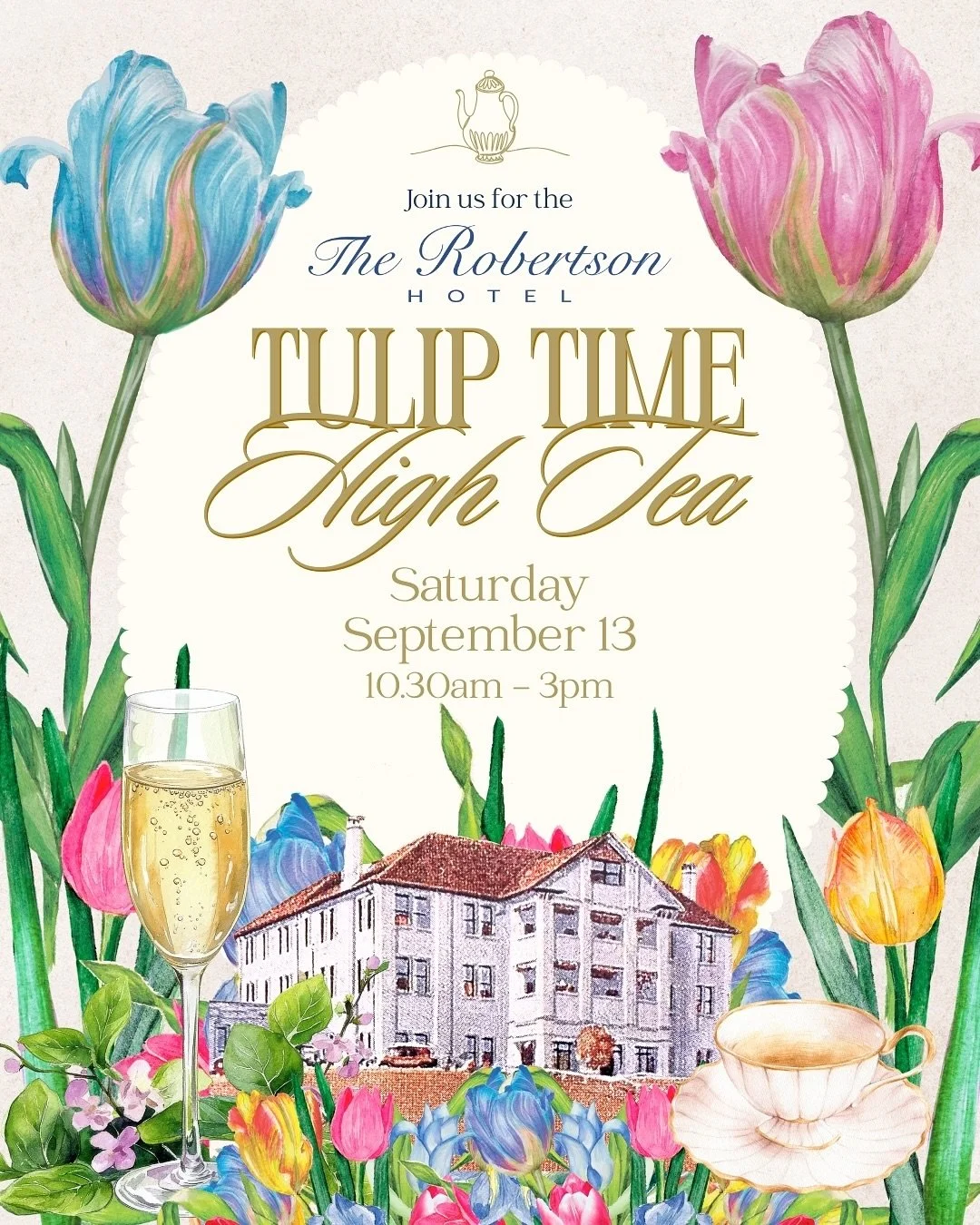 The renowned @tuliptimeflowerfestival is back in Bowral from September 12 to October 6, boasting 80,000 blooms!

To celebrate we&rsquo;re hosting a very special High Tea on Saturday September 13. 

Curated by our Head Chef, High Tea includes a select