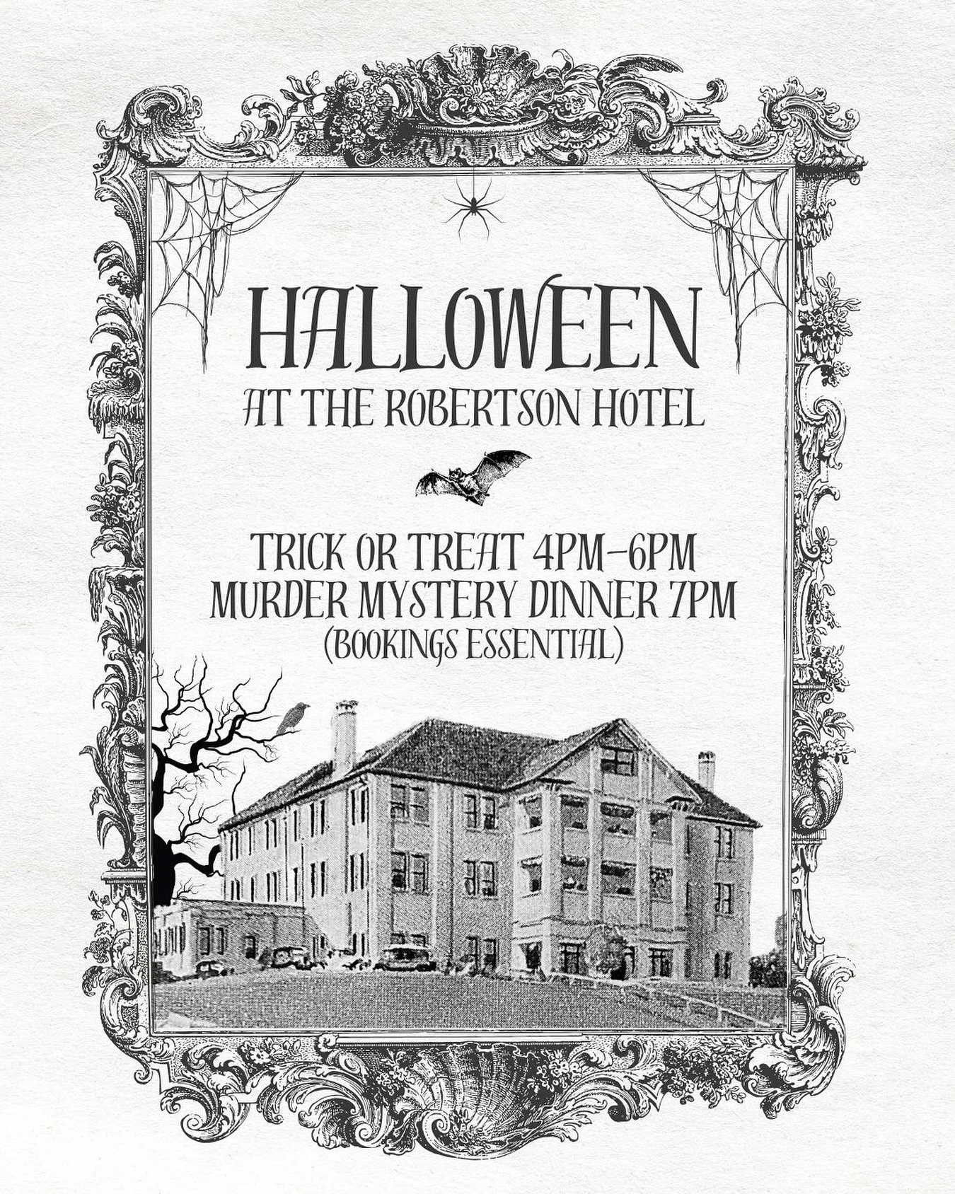 Join us this Halloween for an evening of intrigue, elegance &amp; suspense.

We&rsquo;re hosting a special edition of our popular Murder Mystery dinner, where every guest has a role to play and every clue draws you closer to solving the mystery. 

In