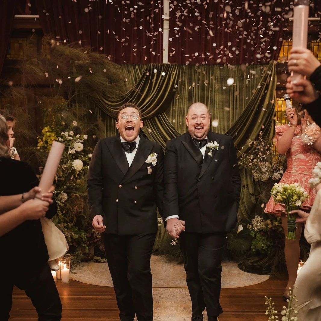 Congratulations to Jason and Maclean 🍾 What a day full of love and joy ❤️🥂

Photography @fionaandbobby
Venue @therobertsonweddings @therobertsonhotel
Celebrant @johanthecelebrant
HMUA @_eternalelegance_ 
Floral Design + Fabric Draping @krystasmith.