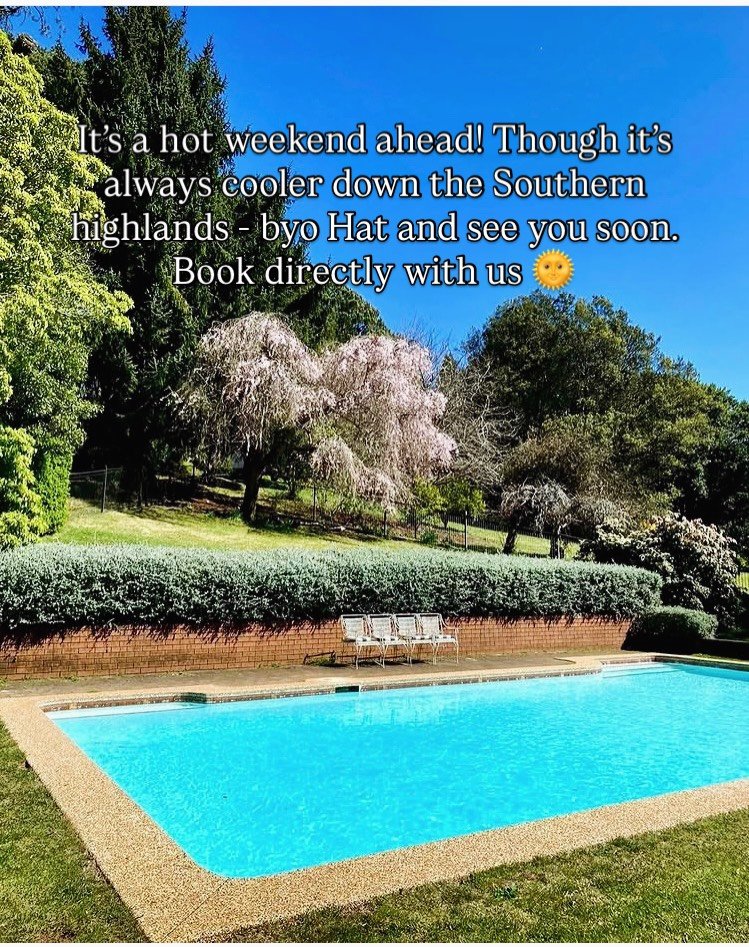 Need a break away this weekend - still school holidays and looking for a quick break? Book directly with us and byo hats 🩵