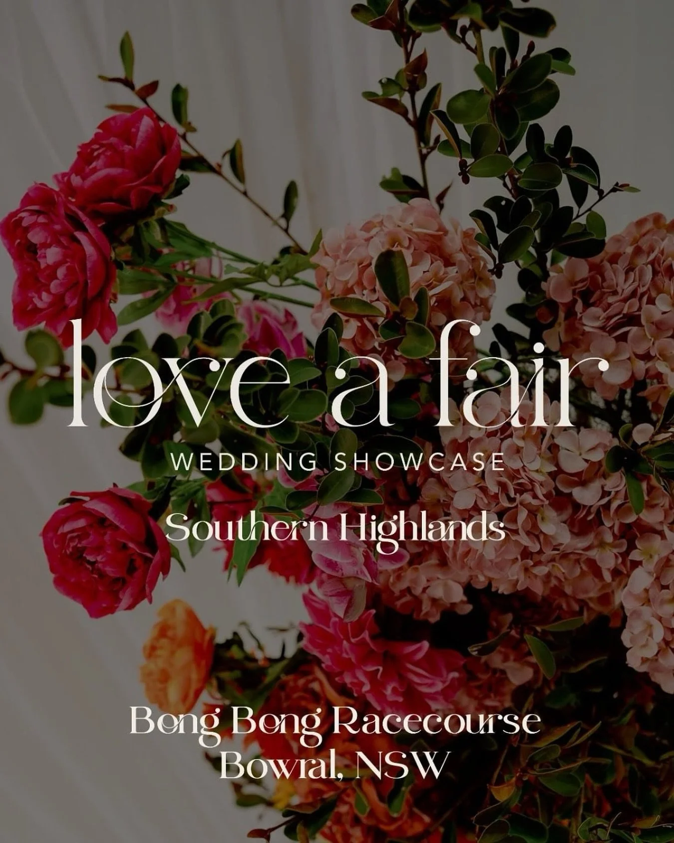 We&rsquo;ll be at the @loveafair_weddingshowcase tomorrow 💍

If you don&rsquo;t have a ticket yet you can pick one up at www.loveafair.com.au or grab one on the gate 🎟️ 

We can&rsquo;t wait to see all the friendly faces and expertise of the Southe