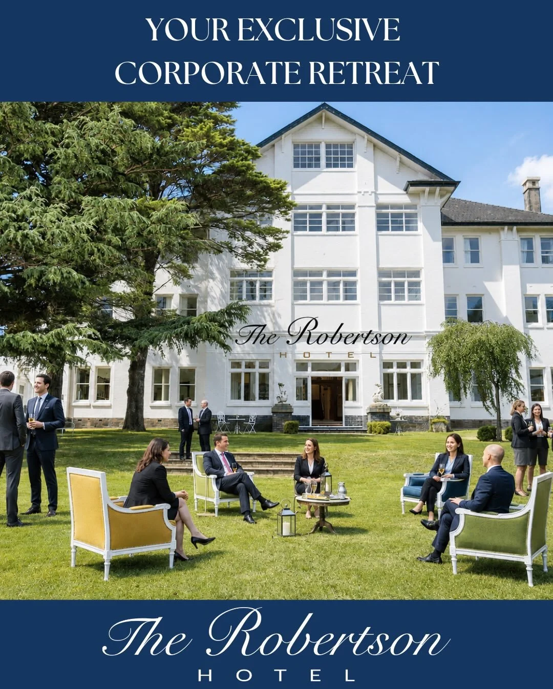 SPECIAL OFFER ✨
FREE venue hire* for the first 5 bookings for your 2026 event.

Imagine having an entire grand country hotel in the Southern Highlands exclusively for your next corporate retreat. A private bar, elegant dining spaces, lush gardens, a 