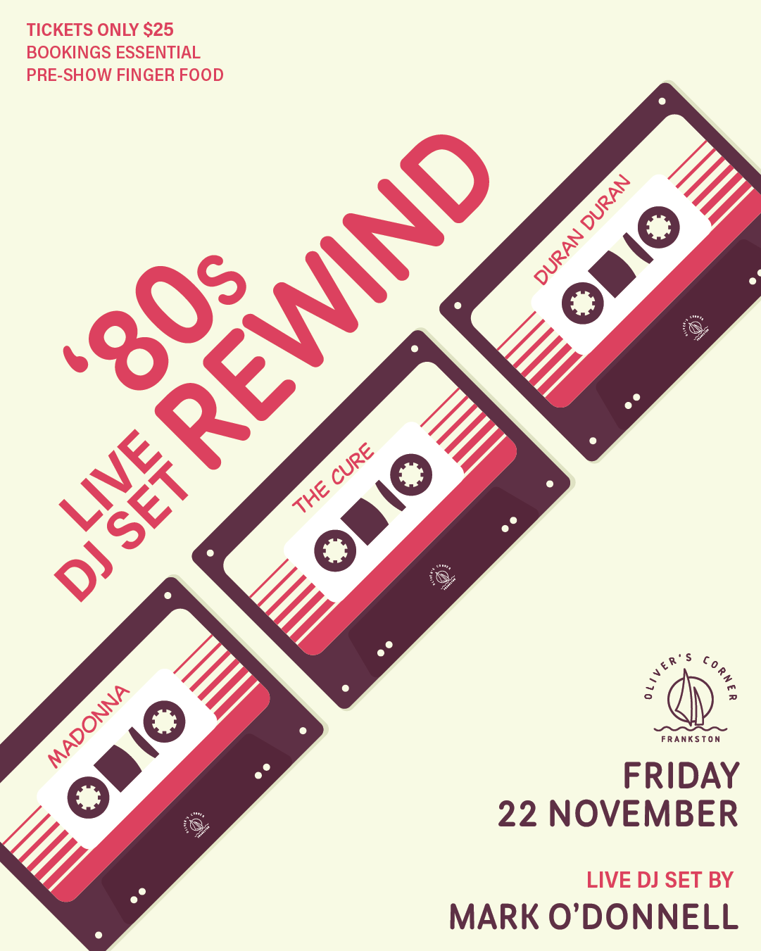 '80s Rewind - Live DJ Set at Oliver’s Corner