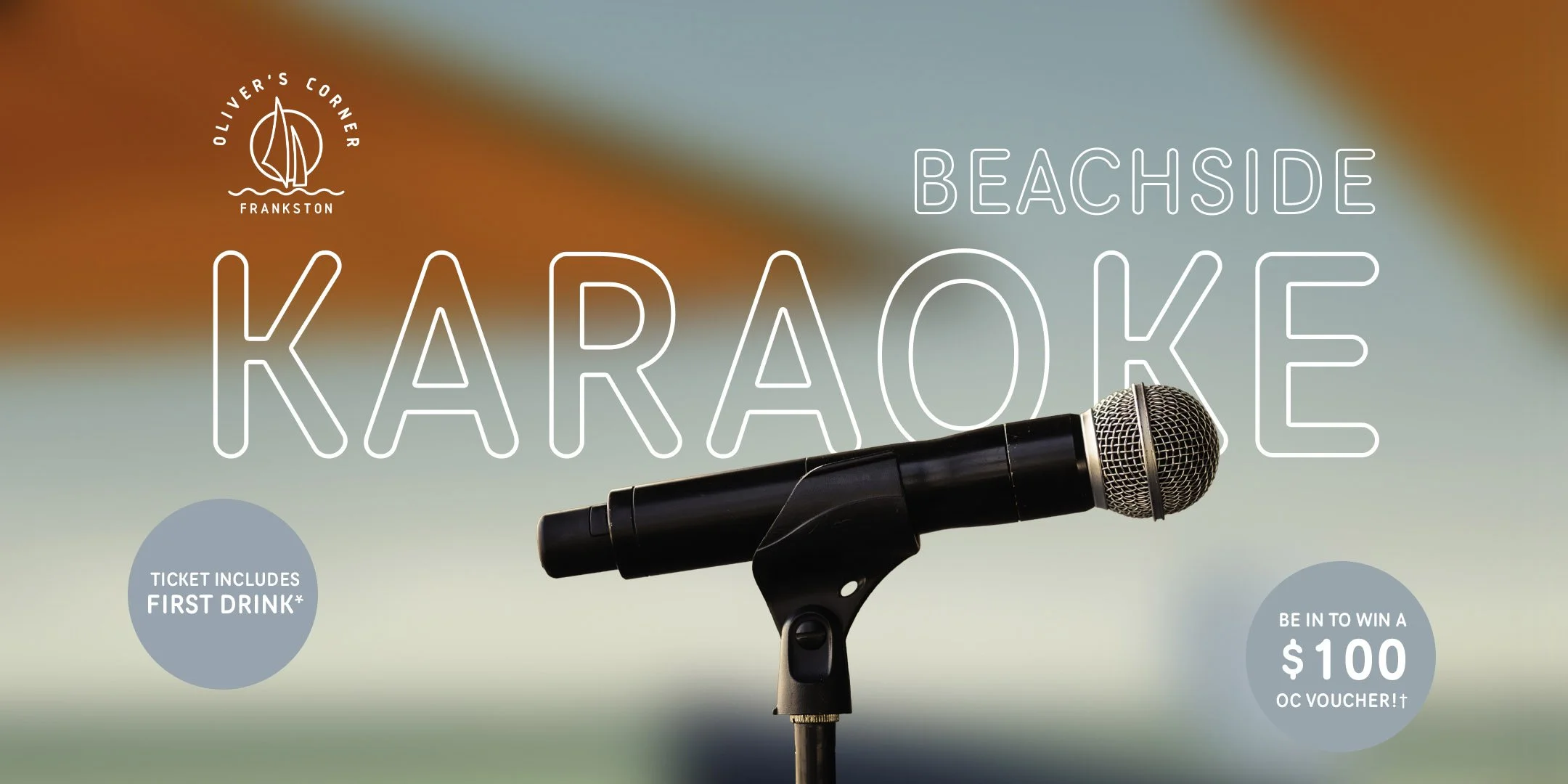 Beachside Karaoke at Olivers Corner in March