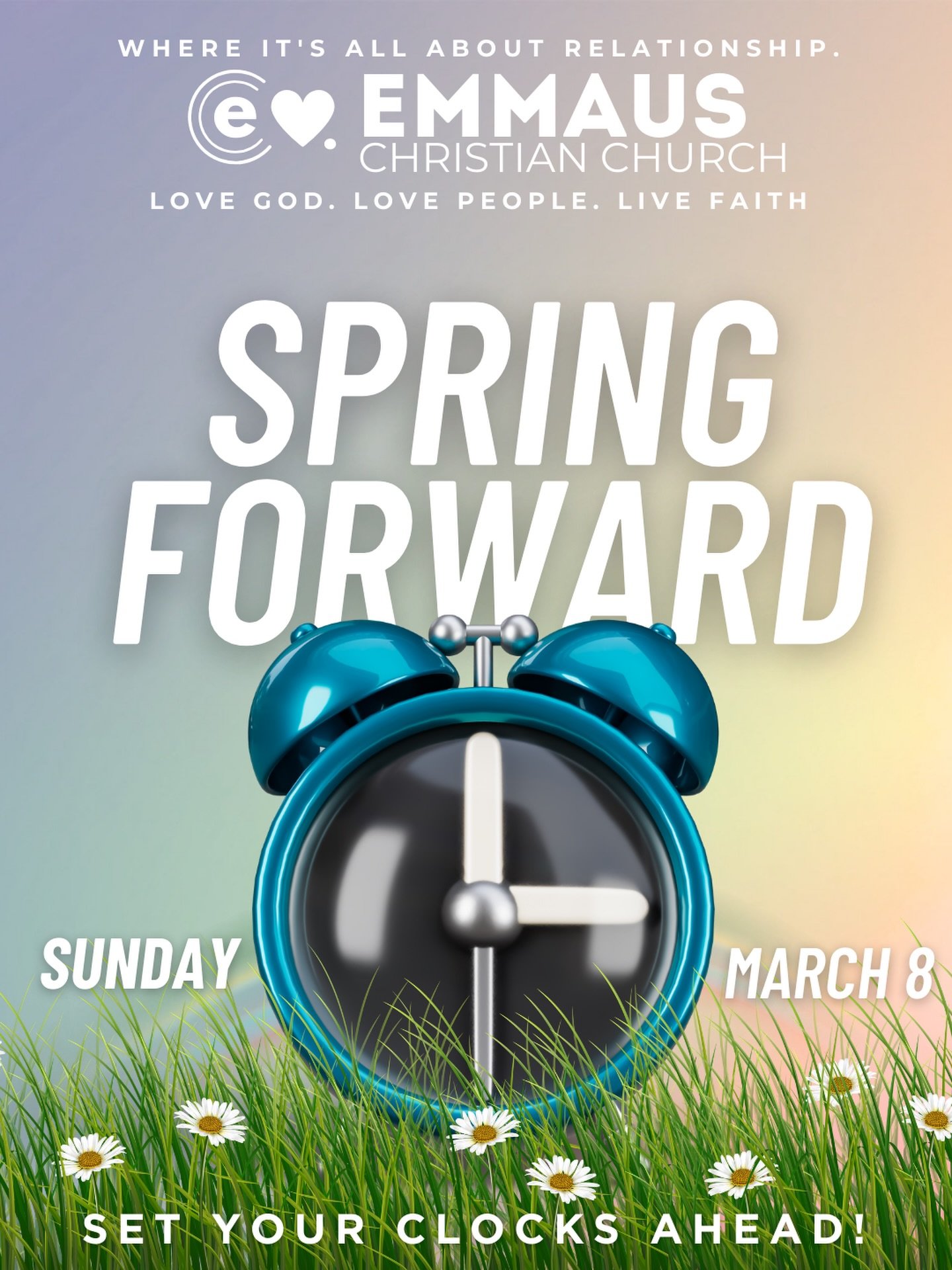🌼🍃🌸SPRING IS IN THE AIR! Set your clocks forward and join us Sunday at 10:00am for a great time in the Lord!  @ladynicolegreen and @pastorhenzygreen can&rsquo;t wait to see you there!

 #springforward #churchfamily #sundayservice #faith #indianapo