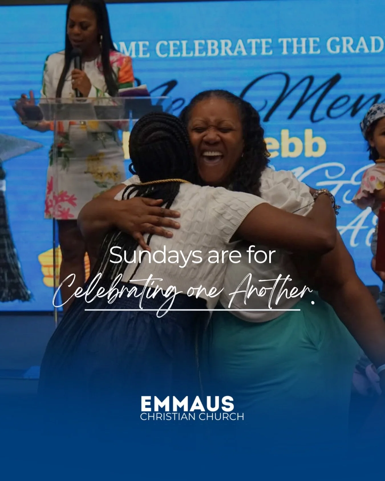 Sundays are for... YOU. ❤️

For worshipping together. For learning together. For celebrating together. For serving together. For showing up for one another. For loving one another.

At Emmaus, Sunday is more than a service&mdash;it&rsquo;s where rela