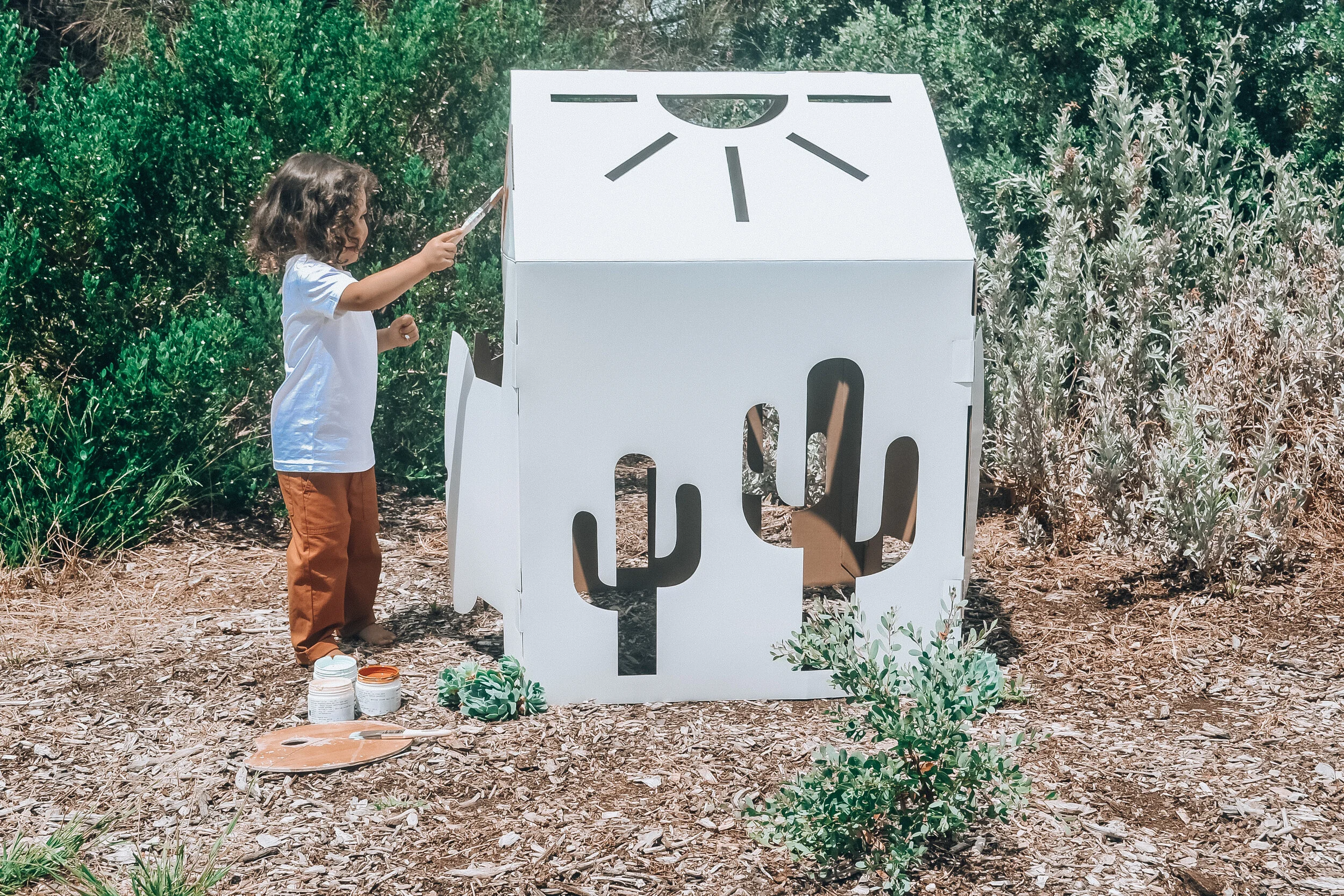 cardboard, cardboard cubby, cubby, childrens cubby, ecotoys, recycled ...