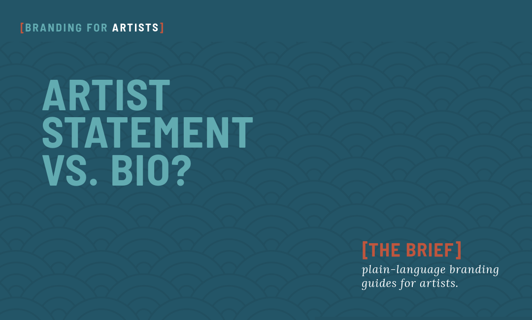 what is the difference between an artist statement and a bio?