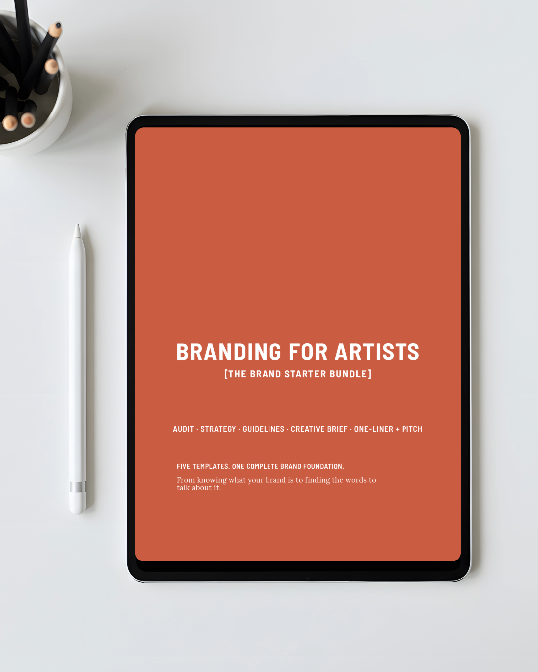The Branding for Artists Brand Starter Bundle — five professional branding templates for artists and creative practitioners by Zandra X Creative Studio