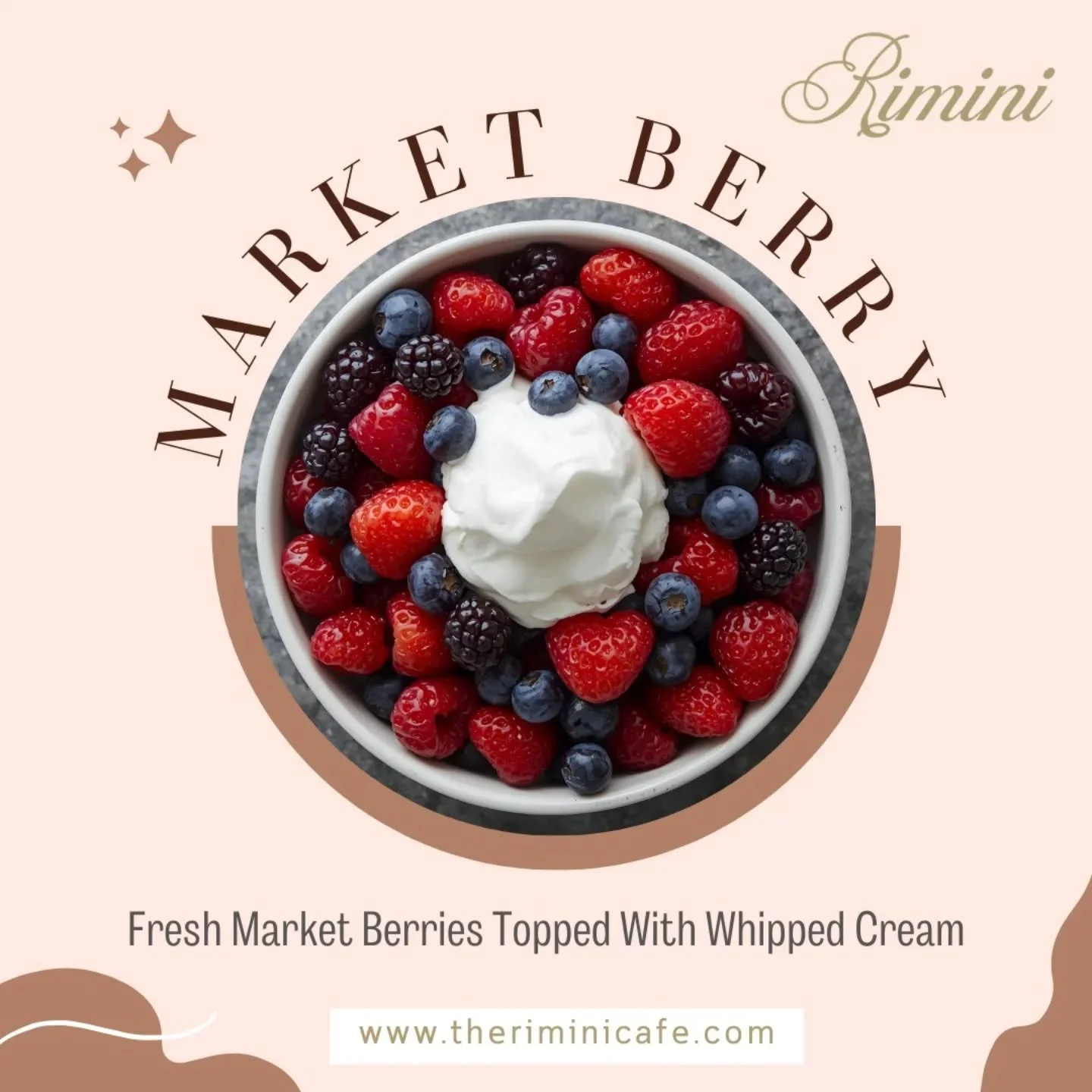 Craving something fresh, sweet, and irresistibly delicious? 🤤
 Our Market Berry bowl is the perfect blend of juicy fresh berries topped with light, fluffy whipped cream &mdash; the treat you didn&rsquo;t know you needed today! 🍒
Whether it's a midd