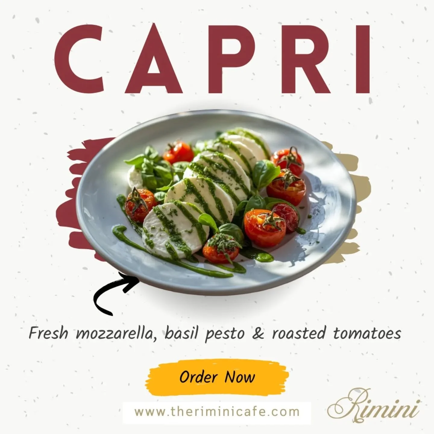 Fresh. Simple. Italian perfection.
Meet the Capri&mdash;made with fresh mozzarella, fragrant basil pesto 🌿, and perfectly roasted tomatoes.
✨ Light, flavorful, and crafted to satisfy every bite.
Perfect for lunch, dinner, or anytime you&rsquo;re cra