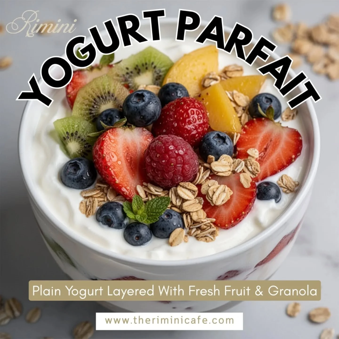 Looking for a fresh, healthy, and delicious way to start your day?
Our Yogurt Parfait is the perfect blend of goodness! Made with creamy plain yogurt layered with fresh fruit and crunchy granola, every bite delivers the perfect balance of flavor, tex