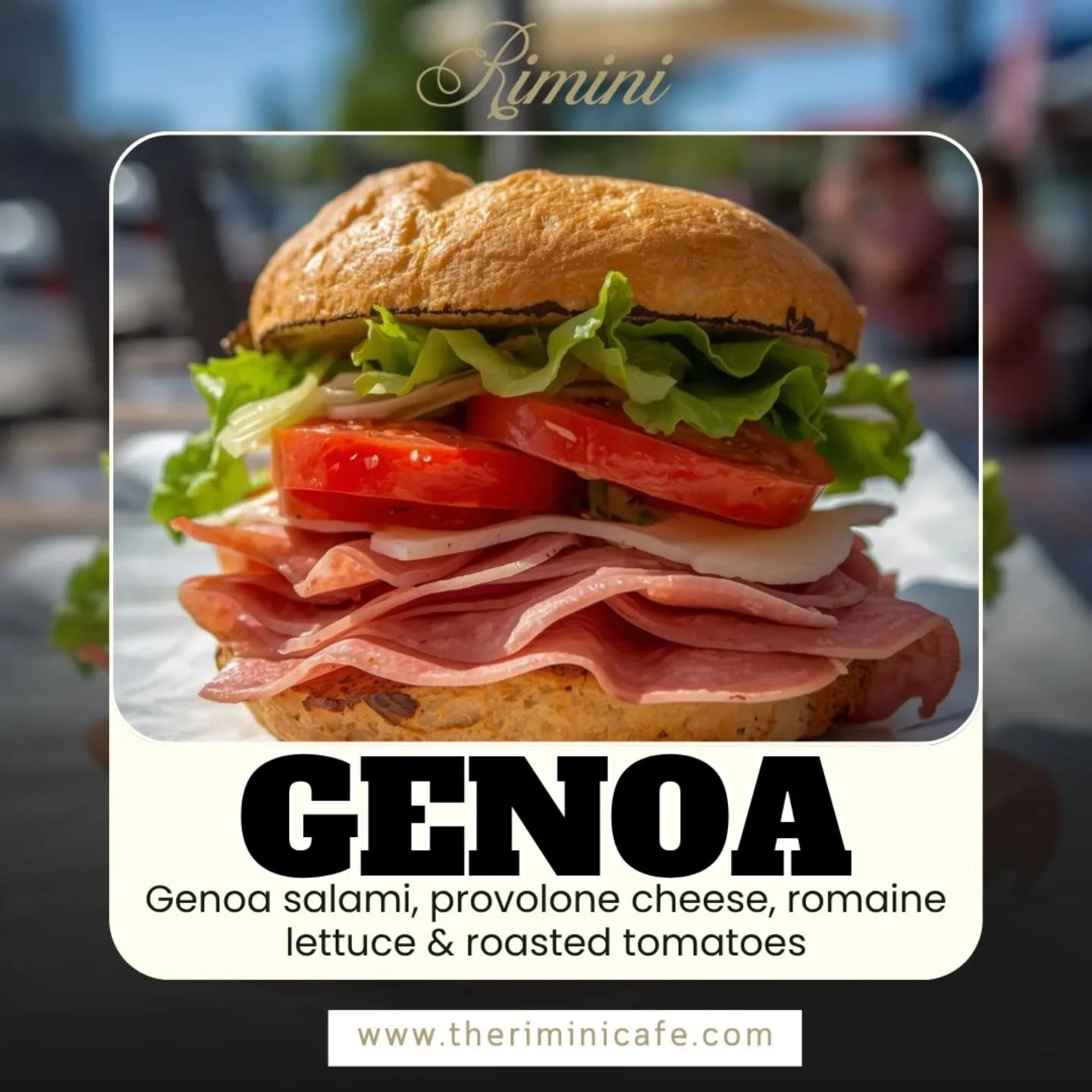 Craving bold Italian flavors in every bite? Meet your new favorite sandwich&hellip;
Indulge in the rich taste of Genoa salami, perfectly paired with creamy provolone cheese, crisp romaine lettuce, and juicy roasted tomatoes 😍
Every layer is crafted 