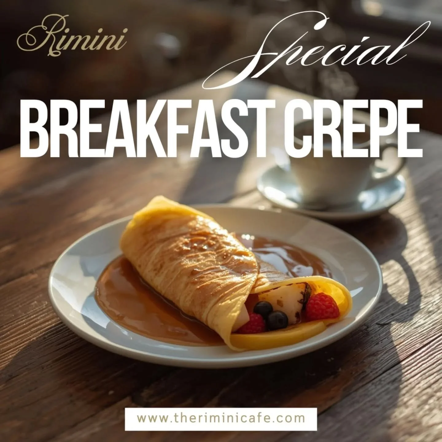 Start your morning the delicious way&hellip; are you ready for this? ✨
Indulge in our irresistible Breakfast Crepe Special 😍
 Light, fluffy crepes filled with mouthwatering goodness&mdash;perfectly crafted to give your day the perfect start ☕
Whethe
