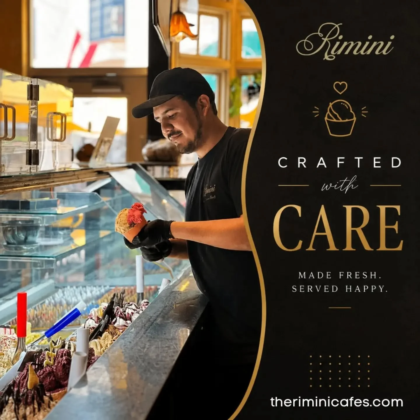 Crafted with Care. Made Fresh. Served Happy.
Every cup, every bite, and every smile is made with passion at Therimini Caf&eacute;s. From freshly brewed coffee to delicious handcrafted meals, we're here to make every visit memorable.

🥐 Fresh Ingredi