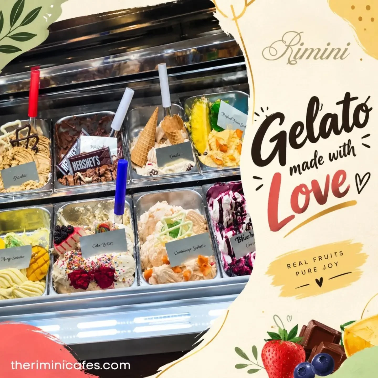 REAL FRUITS. PURE JOY. A SCOOP OF HAPPINESS! ✨
Craving something sweet, refreshing, and unforgettable? 💛 Dive into the delicious world of Therimini Cafes where every scoop is crafted to bring pure joy! 

From creamy classics like Hershey&rsquo;s Cak