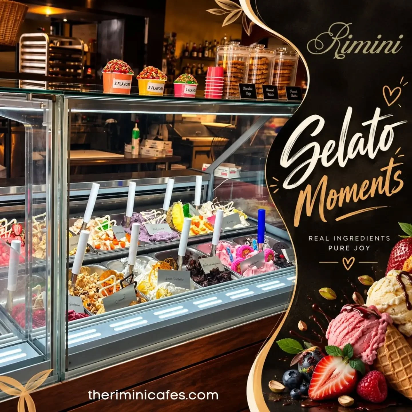 A LITTLE SCOOP OF HAPPINESS IN EVERY BITE! 💛
At Therimini Cafes, every treat is made to create unforgettable moments with real ingredients and pure joy. 

Indulge in delicious flavors like:
🍫 Chocolate
🍪 Oatmeal
🍪 Chocolate Chip
🍇 Raisin
🍨 Fres