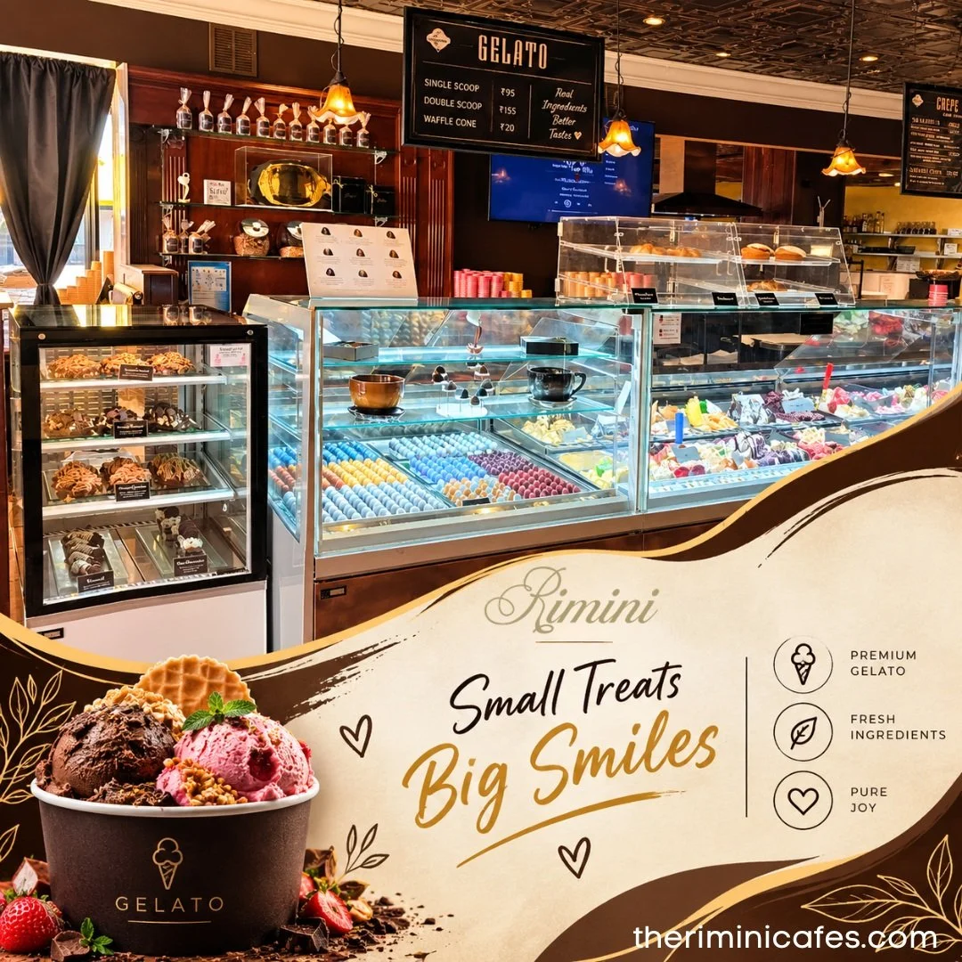 Small treats. Big smiles. Pure joy in every scoop! 😍
At Therimini Cafes, every bite of our premium gelato is crafted to bring happiness to your day. 💛
Made with:
🍓 Fresh, quality ingredients
🍨 Premium gelato flavors
✨ A little sweetness to bright