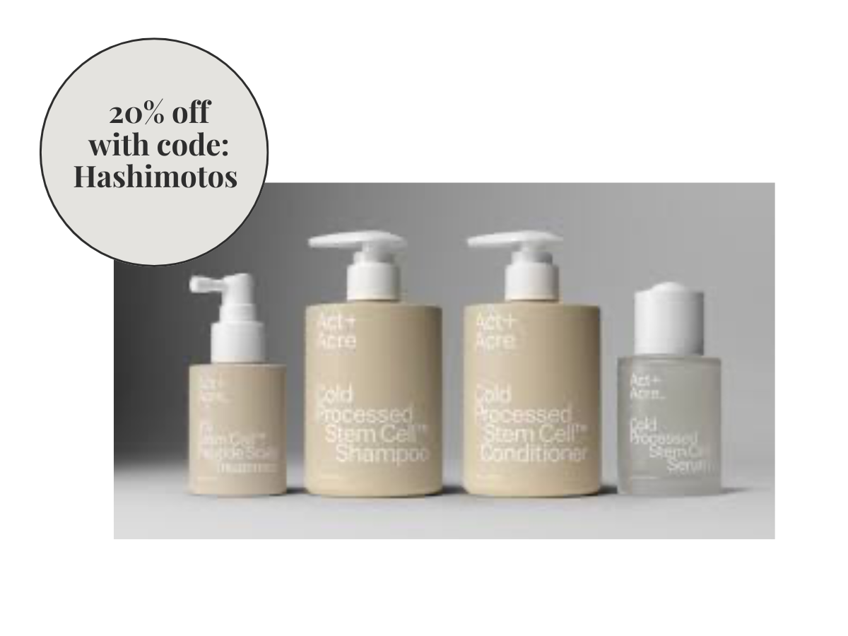 Act + Acre Stem Cell Hair & Scalp Care | Promotes fuller-looking, thicker hair & stronger roots | Scalp hydration and relief from dryness/itchiness | Supports a healthy scalp environment by improving scalp elasticity | Can reduce shedding over time |