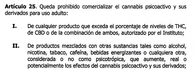   Extracto de la Ley Federal para la Regulación del Cannabis aprobada por el Senado y que se discutirá en la Cámara de Diputados durante el próximo periodo de sesiones.  