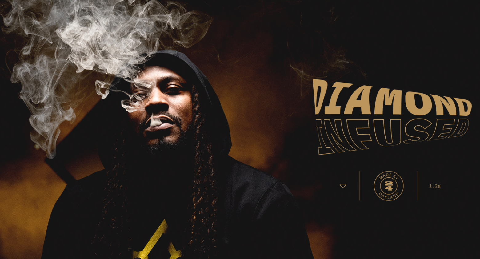   Marshawn Lynch , estrella de la NFL en retiro, lanzó la marca “Dodi Blunts” que se venderá en Oakland.  Imagen: dodiblunts.com  