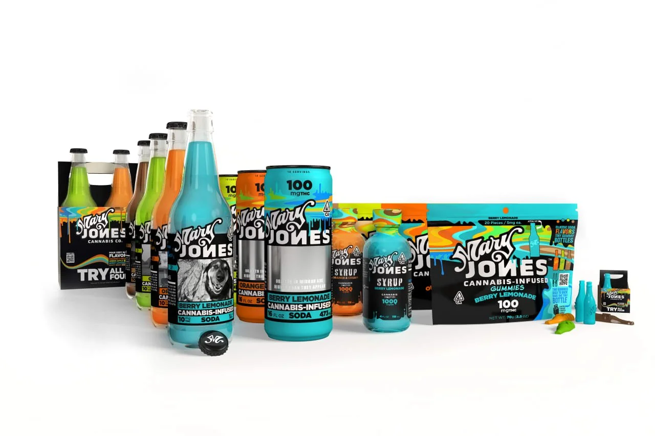 La nueva línea de productos Mary Jones , de la compañía Jones Soda. Imagen: Jones Soda.
