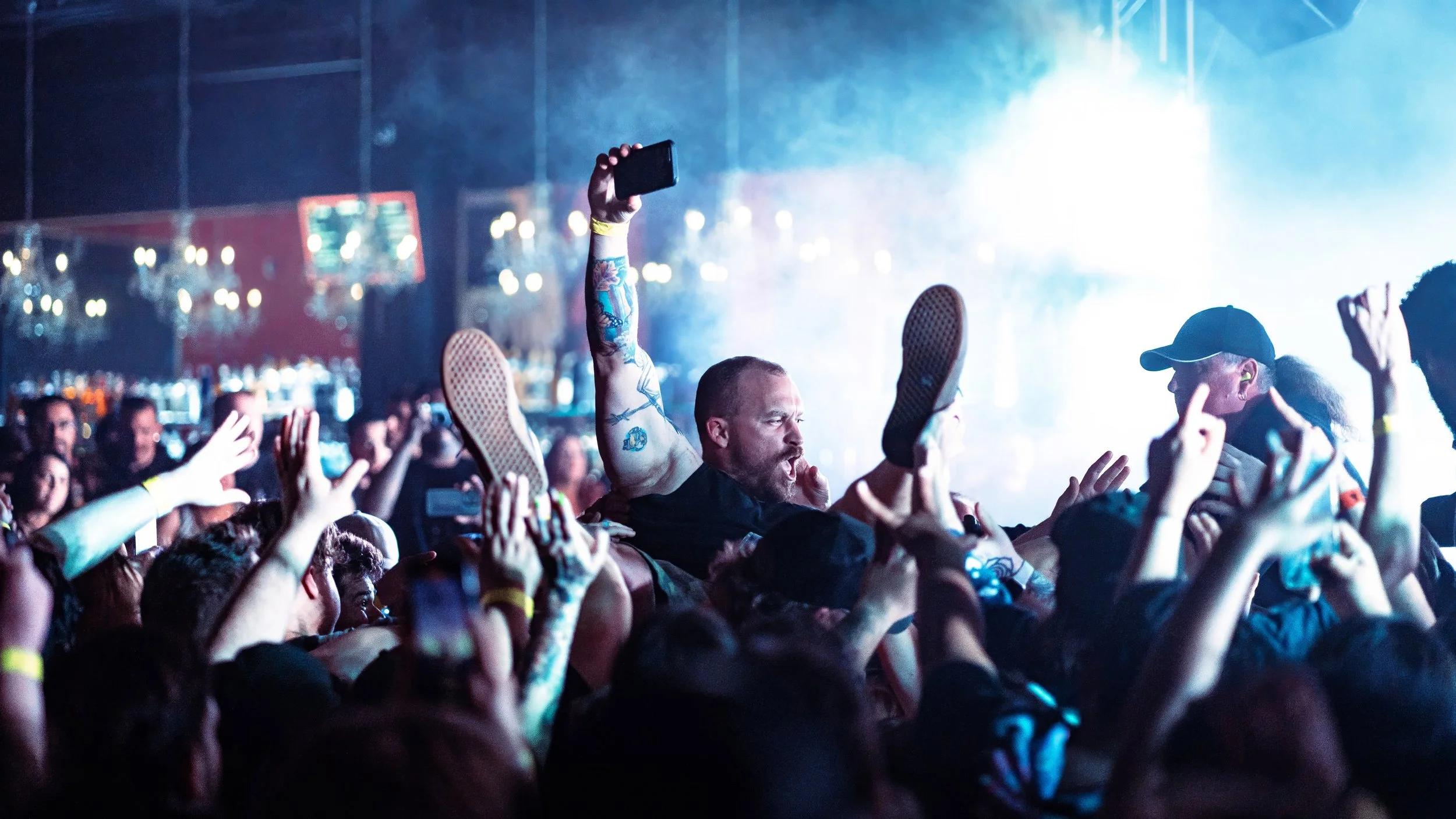 Crowd Surfer Shot, Sacramento