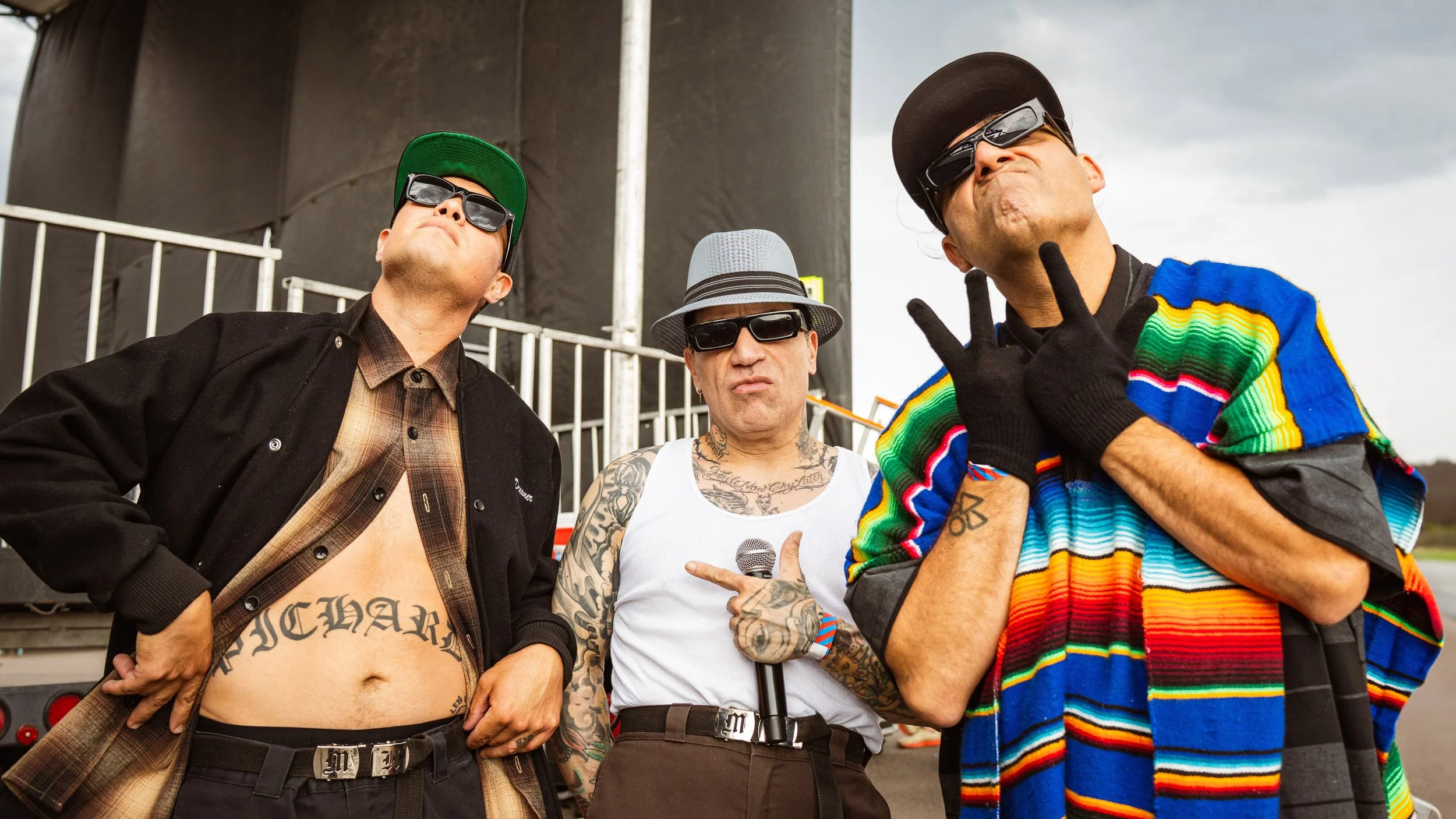 Manic Hispanic Backstage Shot