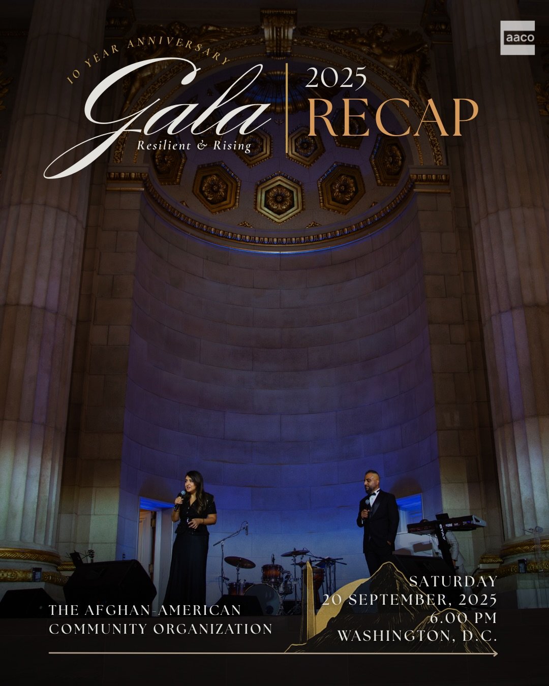 As we near the end of 2025, we&rsquo;re reflecting on a night that embodied the heart, history, and future of AACO.

This September, nearly 450 community members gathered in Washington, D.C. at the historic Andrew W. Mellon Auditorium to commemorate 